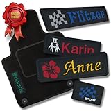 SCHUTZ & AUSSTATTUNG - Auf die Fahrermatte ist ein Absatzschoner (Trittschutz) aus dem Mattenmaterial genäht. Die Rückseite jeder Matte besteht aus rutschfestem und wasserundurchlässigem Gummigranulat.