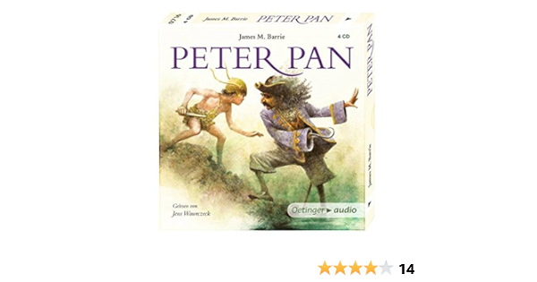 Peter Pan 4 Cd Leicht Gekurzte Lesung Mit Musik Ca 300 Min Klassiker Reihe Amazon De Barrie James M Ingpen Robert Pflug Jan Peter Gustavus Frank Wawrczeck Jens Wilms Bernd Bucher