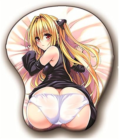 Xkouz mouse pad 3D Stereo Anime Wrist Mouse Pad Beautiful Buttocks Creative Silicone, 260 * 215 * 32mm