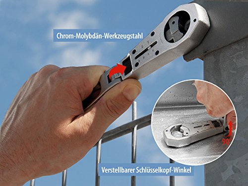 AGT Ratschenschlüssel mit verstellbarem Durchmesser von 8-25 mm - 4