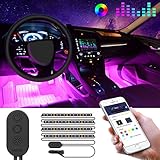 【Multi Farbe Auswahl】Kommen Sie mit RGB-Auto LED-Streifen, über 16 Millionen Farben und verschiedene Töne zur Auswahl, können Sie Ihre eigene einzigartige Farbe zur perfekten Ergänzung für das Upgrade Ihres Autos schaffen.