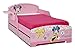 Disney Minnie Mouse Toddler Bed, Underbed Storage and Shelf