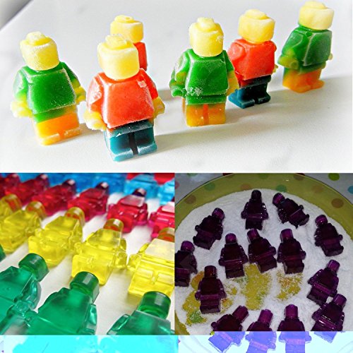Eiswürfelbereiter und Pralinenformen Silikon 5-Teiliges Set, Lego Form Süßigkeiten, Grundbausteine, Bauspaß Mit Kindern - 4