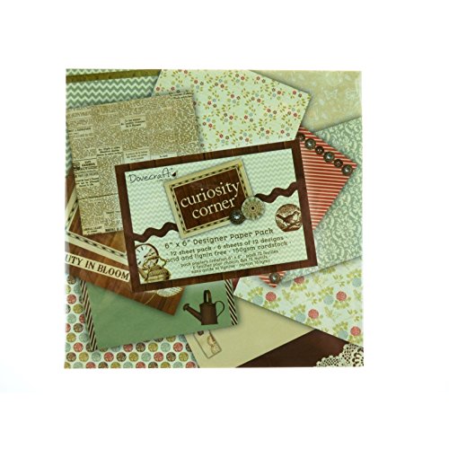 Dovecraft - Papel para manualidades (15,24 x 15,24 cm, 72 hojas)