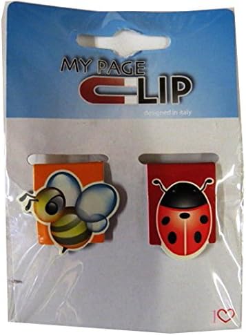 My Page Clip - Bee and Ladybird - Italian Designed Metal Magentic Bookmarks