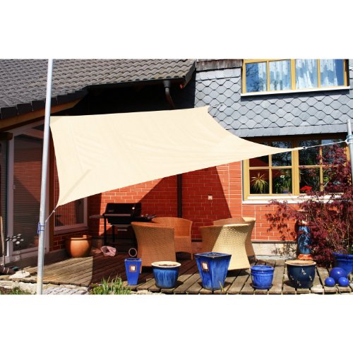 Preisvergleich Produktbild Eduplay Sonnensegel, 3x3m, Quadrat, beige