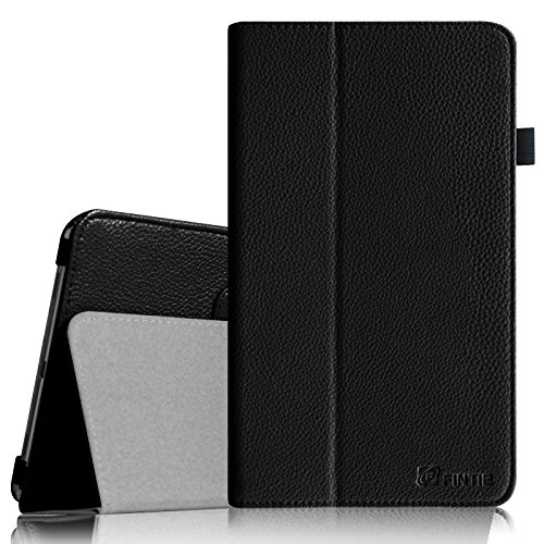 Fintie Samsung Galaxy Tab 4 7.0 Hülle Case - Slim Fit Folio Kunstleder Schutzhülle Cover Tasche mit Ständerfunktion für Samsung Galaxy Tab 4 7.0 T230 T235 (7 Zoll) Tablet, Schwarz