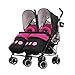 Disney Twin Stroller with Footmuffs - Minnie Circles