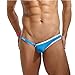 Produktbild Jolie PU&PU 2 Stück Herren Sexy Dünn Tangas Ausbuchtung Beutel Eine Seite Silikon Gürtel Slip Mode Unterwäsche, blue, xl