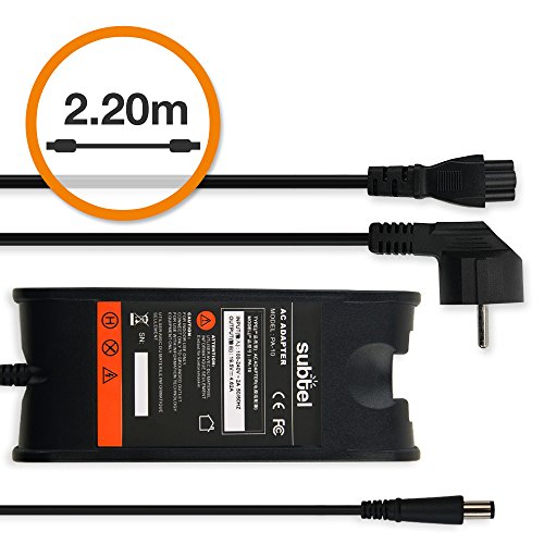 subtel® Notebook Ladegerät für Dell Vostro 2420 / 2421 / 2510 / 2520 / 2521 / 3300 / 3350 / 3360 / 3400 / 3450 / 3460 / 3500 / 3550 / 3555 / 3560 / 3700 / 3750 (19.5V;90W) - 3