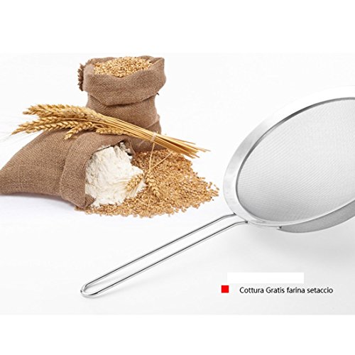 Feines Ineinander greifen Edelstahl Sieb Sieb Ineinander greifen Öl Sieb Mehl Sieb Backen Werkzeuge 8Cm - 3