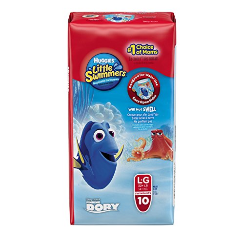 Huggies Little Swimmers Disposable Swimpants, Large, 10-Count