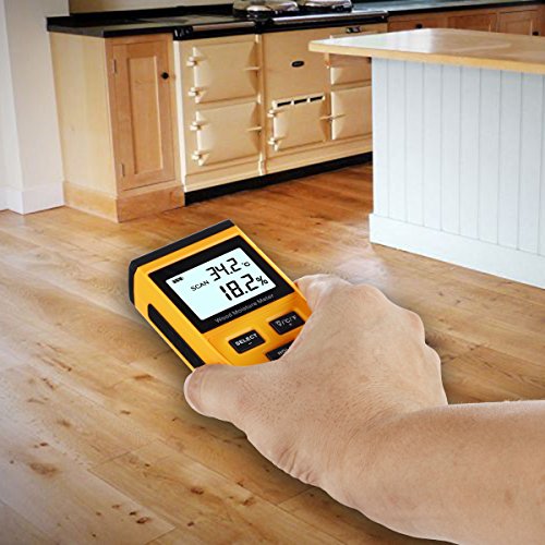 Holzfeuchtemessgerät, RISEPRO® Digital Feuchtemessgerät Nicht invasiv Induktiv Holz Feuchtigkeitsmessgerät Wassergehalt GM630 - 3