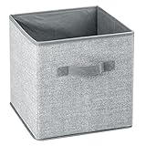 mDesign 2er-Set Aufbewahrungsbox Stoff – Stoffkiste mit Griffen für den Kinderschrank oder Kleiderschrank – als Spielzeugkiste – groß, mit jeweils 26,67 cm x 26,67 cm x 27,94 cm - 6