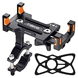 【Material-Upgrade: Fester und langlebiger】Es besteht aus 6063-T6 Aluminiumlegierung hergestellt und verarbeitet durch die CNC-Technik, durch Schrauben aus rostfreiem Stahl verbunden. Höhere Intensität, kein Zittern oder Zittern, kein ungewöhnliches Geräusch. Die Oberfläche ist eloxiert, nicht leicht zu verblassen und schöner. Qualität, festigkeit und haltbarkeit viel besser als Kunststoff und Silikon Handyhalter.