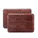 Produktbild iCues Schutzhülle kompatibel mit Apple iPad Air 2 Case | Samsung Galaxy Tab S3 S2 9.7 Tasche | 8.0 bis 10.1 Zoll Tablet Piquante Etui Croc Braun | Sleeve Hülle Leder Cover Schutz Krokodil Tasche