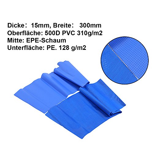 Songmics® Trampolin Randabdeckung 30 cm Breit Ø 244cm 305cm 366cm 100% UV-beständig Reißfest Federabdeckung Randschutz - 7