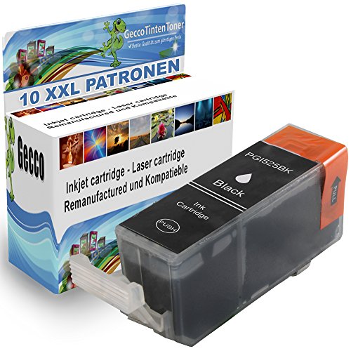 Spetan Druckerpatrone Ersatz für Canon PGI-525 XL CLI-526 XL Multipack Schwarz BK Black Cyan Magenta für Canon Pixma IP4800 IP4840 IP4950 MG5100 MG5150 MG5250 MG5320 MG5340 MG6120 MG6150 MG6200 MG8120 MG8250 IX6550 MX715 MX882 MX885 MX895 , set Auswählen: :10x Schwarz