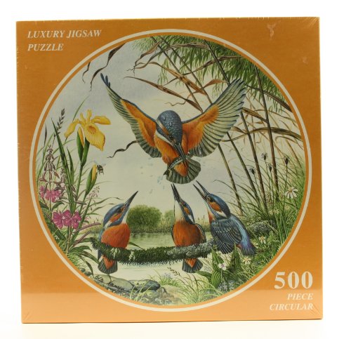 Preisvergleich Produktbild Puzzle 500 Teile Eisvögel (Rundpuzzle) 5004 von Hamilton