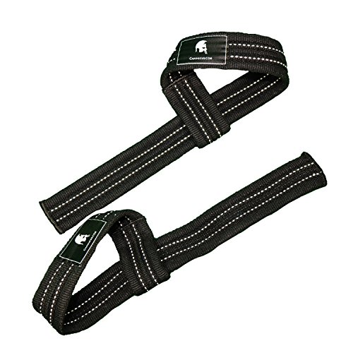 GANNIKUS® Zughilfen / DOPPELTE STÄRKE für besonders harte Workouts / durch RUTSCHFESTEN Griff mehr Leistung beim Kreuzheben, Klimmzügen, Rudern uvm. Geeignet für ALLE Kraftsportarten