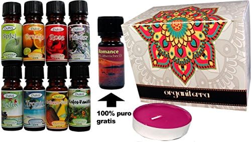 8 Bottles Fragance Oils Concentrates - Pack 1 includes -Exotic- Tequila Sunrise, Green Bamboo and Green Tea - each 10ml glass bottle boxed. imported from Germany Shipped from Spain