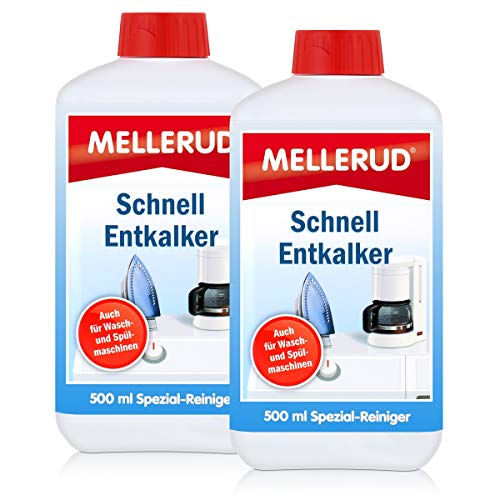 Preisvergleich Produktbild 2x Mellerud Schnell Entkalker 500 ml für Kaffeevollautomaten, Bügeleisen uvm.