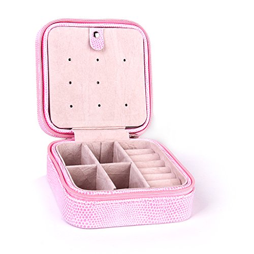 Schmuckschatullen Portable Schmuck Box Transporttasche Ohrring Ring Halskette Armband Veranstalter Halter - 5