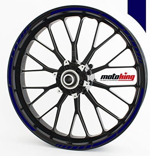 Motoking GP wheel rim sticker for 15", 16", 17", 18" and 19" Motorcycle & Car Wheels - colour selectable - steel blue matte