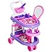 Produktbild HOMCOM Kinder Mädchen Dresser Trolley Kosmetikwagen Rollenspiel Lila Rosa 47x30x55cm