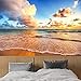 Produktbild Sucsaistat 3D HD Schöne Sky Beach Wave Landschaft Wandbild Wohnzimmer Schlafzimmer Hintergrund Wandbild Dekoration, 400 * 280 cm