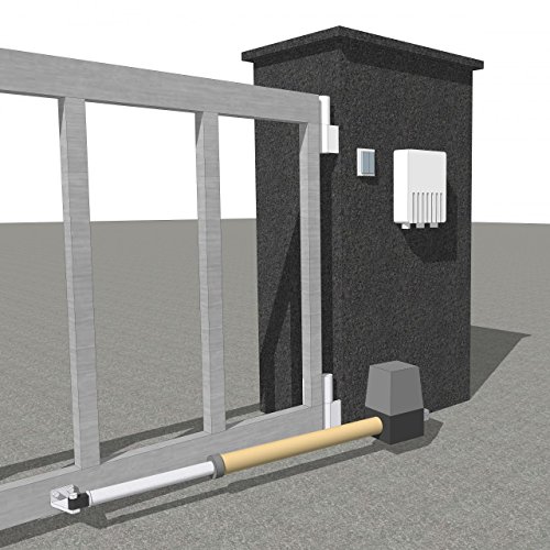 Rotfuchs Flügeltorantrieb Torantrieb Toröffner Doppelflügeltorantrieb Set 600 kg mit Fernbedienung - 2