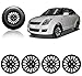 Auto Pearl-Premium Quality Car Full Black Wheel Cover Caps Black 14 inches Press Type Fitting For - Maruti Suzuki Swift Dzire Old RS.1649.00