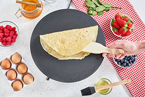 Andrew James 1200 Watt Professioneller, elektrischer Crêpes-Maker – Inklusive Teigverteiler, Holzspatel, Ölpinsel und Teigkelle – 2 Jahre Garantie - 8
