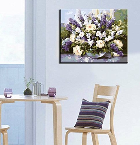 Panda-DIY Malen nach Zahlen Art Set Leinwand-Wand-Bild 16×20 Zoll (mit Holzrahmen) - 7