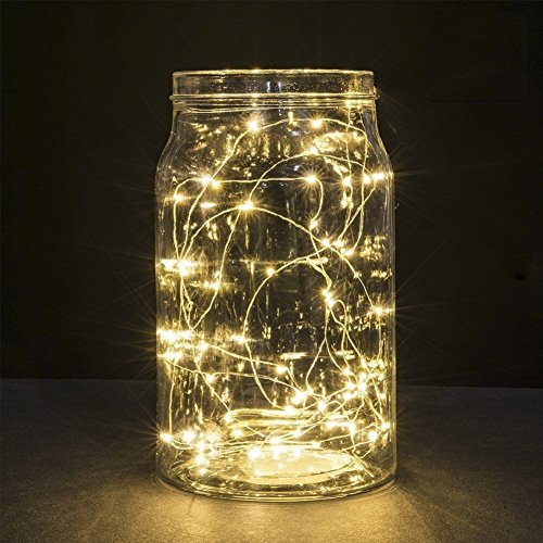 B-right® 30er Micro LED Lichterketten mit Batterie, LED lichterketten draht, Warmweiß, Dekoration für Terrasse, Garten, Schlafzimmer, Weihnachtsfest, Hochzeit