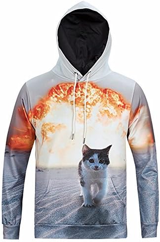 3D Digital Printing Head Set And Couple Sweater Hoodie In Autumn And Winter Picture Color Xxxl Hoodies