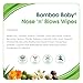 Aleva Naturals Bamboo Baby Nose and Blows Wipes - Pack of 30