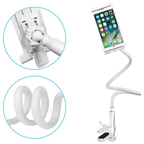 Flexibler Handy StÃ¤nder Tablet Halter, Afunta lang Arm Lazy Smartphone-Halterung, universal 360Â Rotation Klemme Schwanenhals-Halterung fÃ¼r iPad iPhone Android, Schreibtisch Bett Tisch BÃ¼ro Bad