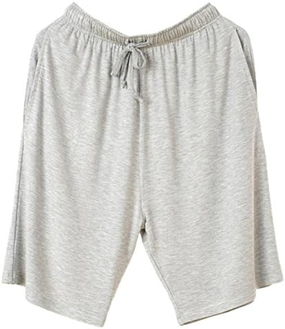 Elaiya Men Home Sleep Shorts Loose Lounge Shorts Men Basketball Beach Swim Pleated Modal Athletic Short