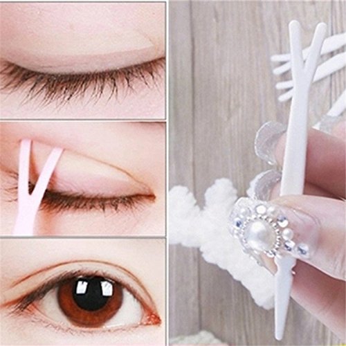 Y-Shaped Fork Invisible Double Eyelid Paste Eye Sticker Tools