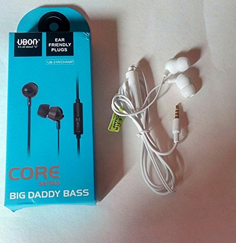 Ubon Core Series Audio Bass In-ear Earphone/Headphone Big daddy bass with Mic UB-31R-CHAMP BLACK Buy Ubon Core Series Audio Bass In-ear Earphone/Headphone Big daddy bass with Mic UB-31R-CHAMP BLACK from Amazon.co.uk!