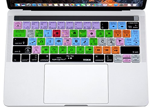 Cubierta de atajos para teclado, XSKN 2016, hecha de silicona, para MacBook Pro Retina de 13 y 15 pulgadas (A1706 y a1707) con barra MultiTouch, versión de octubre 2016, EUA, diseño universal.