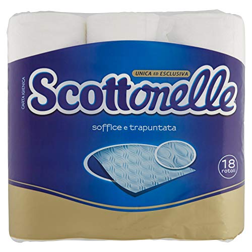 Scottonelle Carta Igienica Soffice e Trapuntata, 18 Rotoli