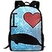 Produktbild best& I Love Manatees School Rucksack College Bookbag Unisex Travel Backpack Laptop Bag