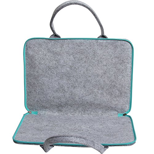 Sidiou Gruppe Mode Laptop Tasche Tablet PC Paket Laptop-Hülle wasserdichtes Gewebe Tasche Mode Laptop Tasche Tablet PC Paket Laptop-Hülle wasserdichtes Gewebe Tasche (14 Zoll, grau) - 9