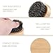 Beard Brush for Men, PLEMO Naturally-Made Beard Brush, Best Facial Hair Comb for Mustache Conditioning Styling & Maintenance Men's Grooming Kit