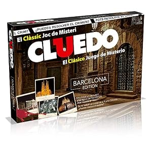 Winning Moves Cluedo Barcelona – Enigmas En La Ciudad Condal para 2-6 Jugadores, Juegos de Mesa niños 8 años y para Fans de Barcelona, Juegos de Mesa cluedo Juego de Mesa