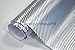 Produktbild 8,5€/m² Auto Folie - Carbon Chrom silber - 30 x 152 cm BLASENFREI selbstklebend flexibel Car Wrapping