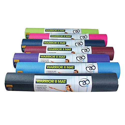 Yoga-mad Warrior II Mat Esterilla para Yoga/Pilates/Gimnasia, Unisex Adulto, Azul Claro, 4mm