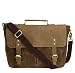 The House of Tara Leather and Distressed Finish Canvas Laptop/ Office/ Messenger Bag (Rustic Brown) HTMB 059 RS.1899.00